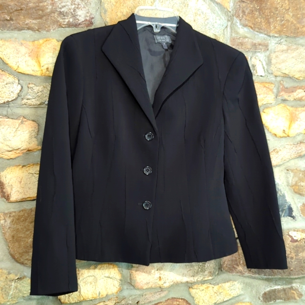 Lafayette 148 New York, black textured Blazer